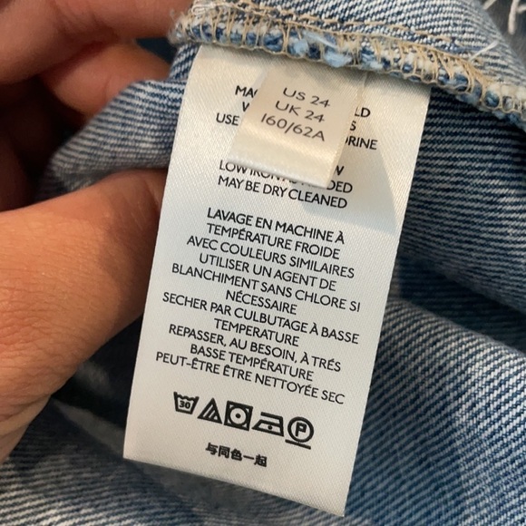 NWT Free People East Of Eden Denim Mini Skirt 24 - Picture 11 of 12